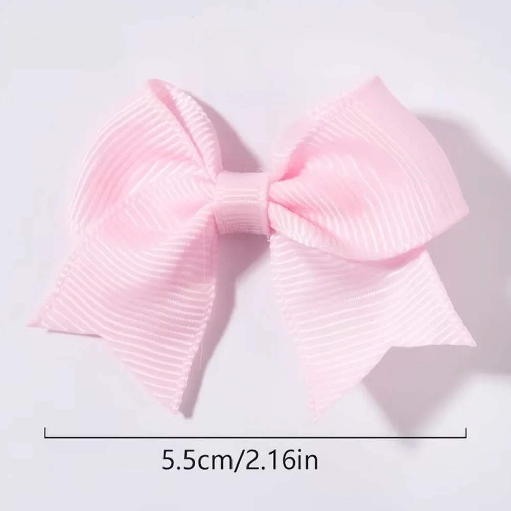 Grosgrain Hair Bow Clips Light Purple /Set of 2 Universal Hair Accessories NEW
